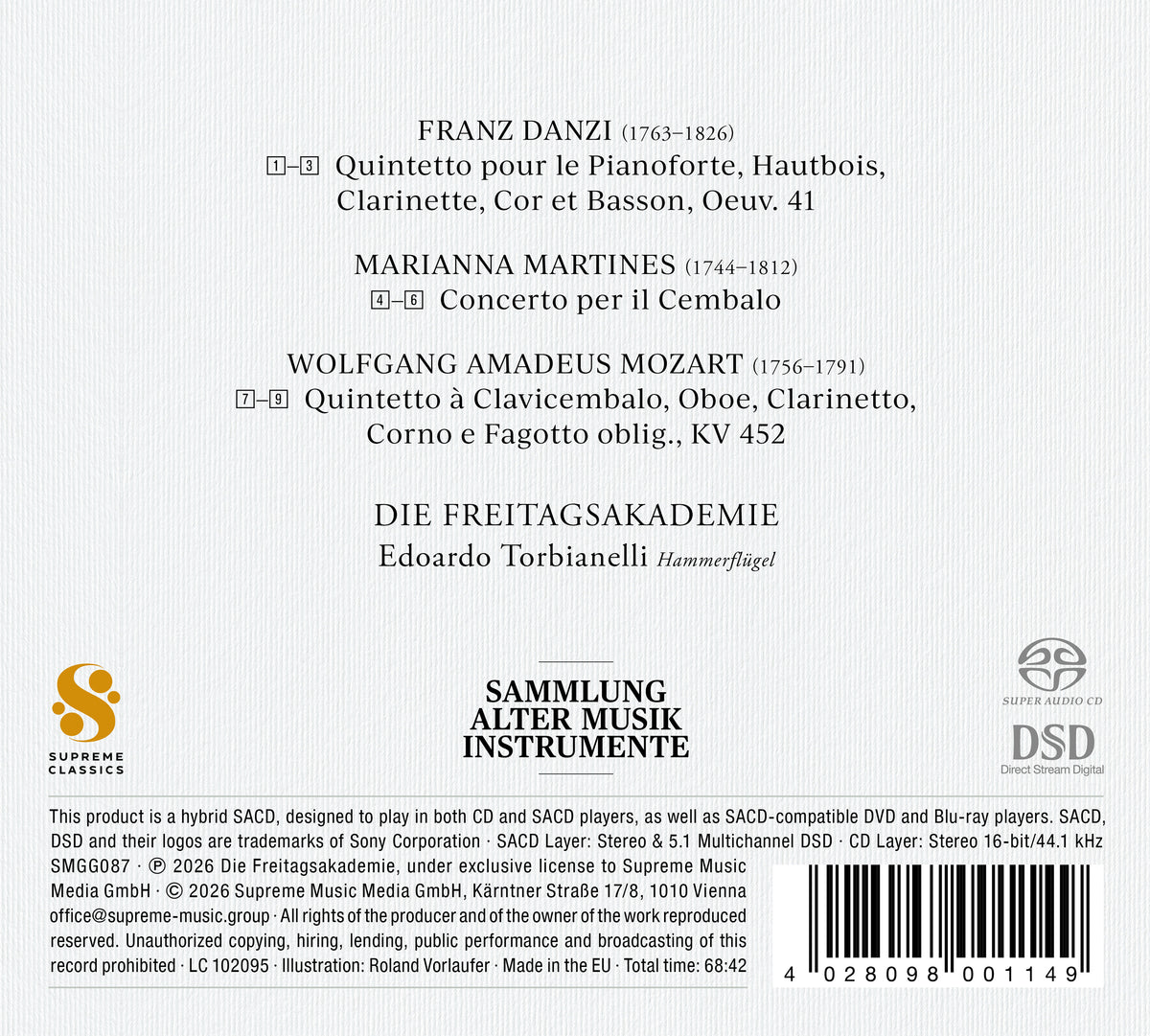 Die Freitagsakademie - Clavier Quintette